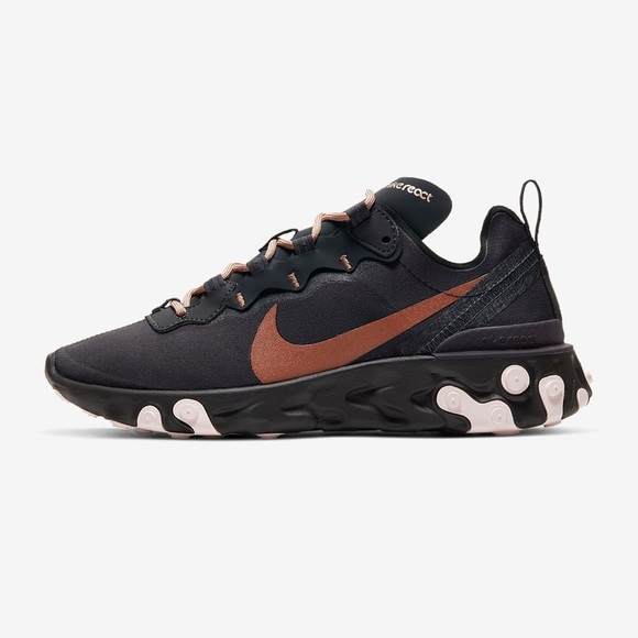 nike react element 55 rose gold